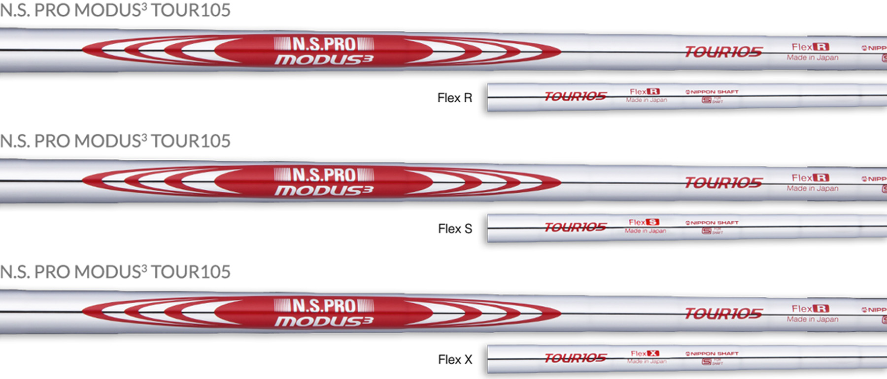 N.S.PRO MODUS³ TOUR 105 | STEEL SHAFTS | PRODUCT | Nippon Shaft